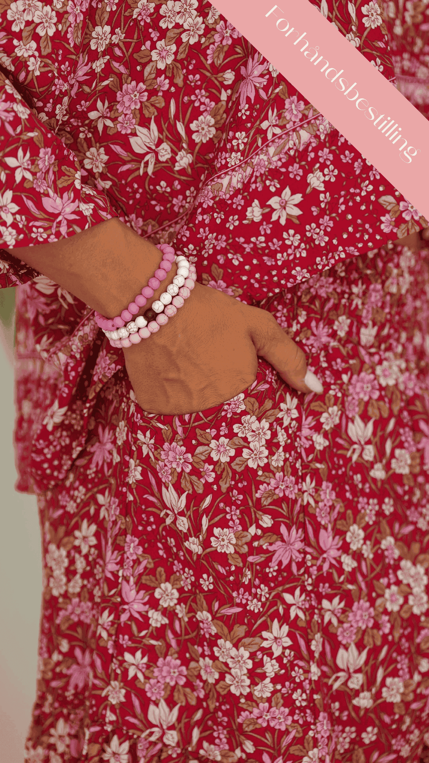 Luftig burgunder sommerbukse - Flittiglise bukse