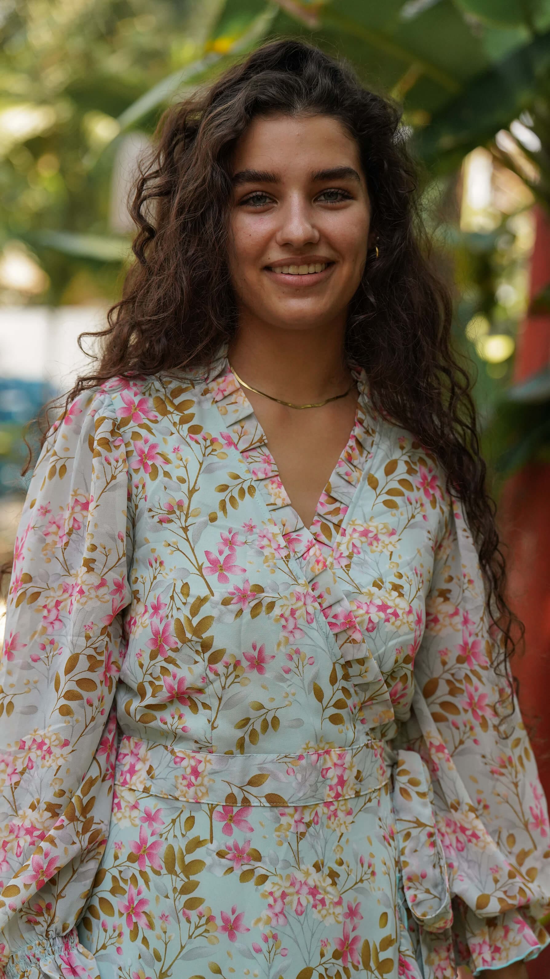 Fotsid festkjole i chiffon