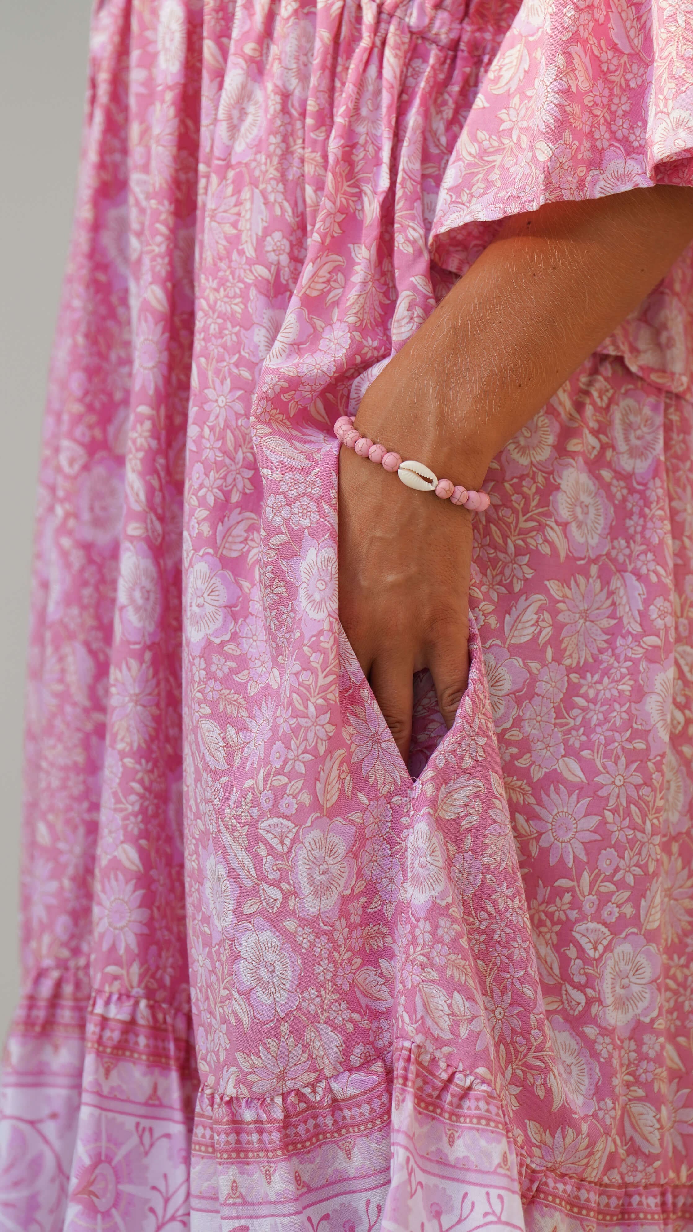 kort lyserosa sommerkjole