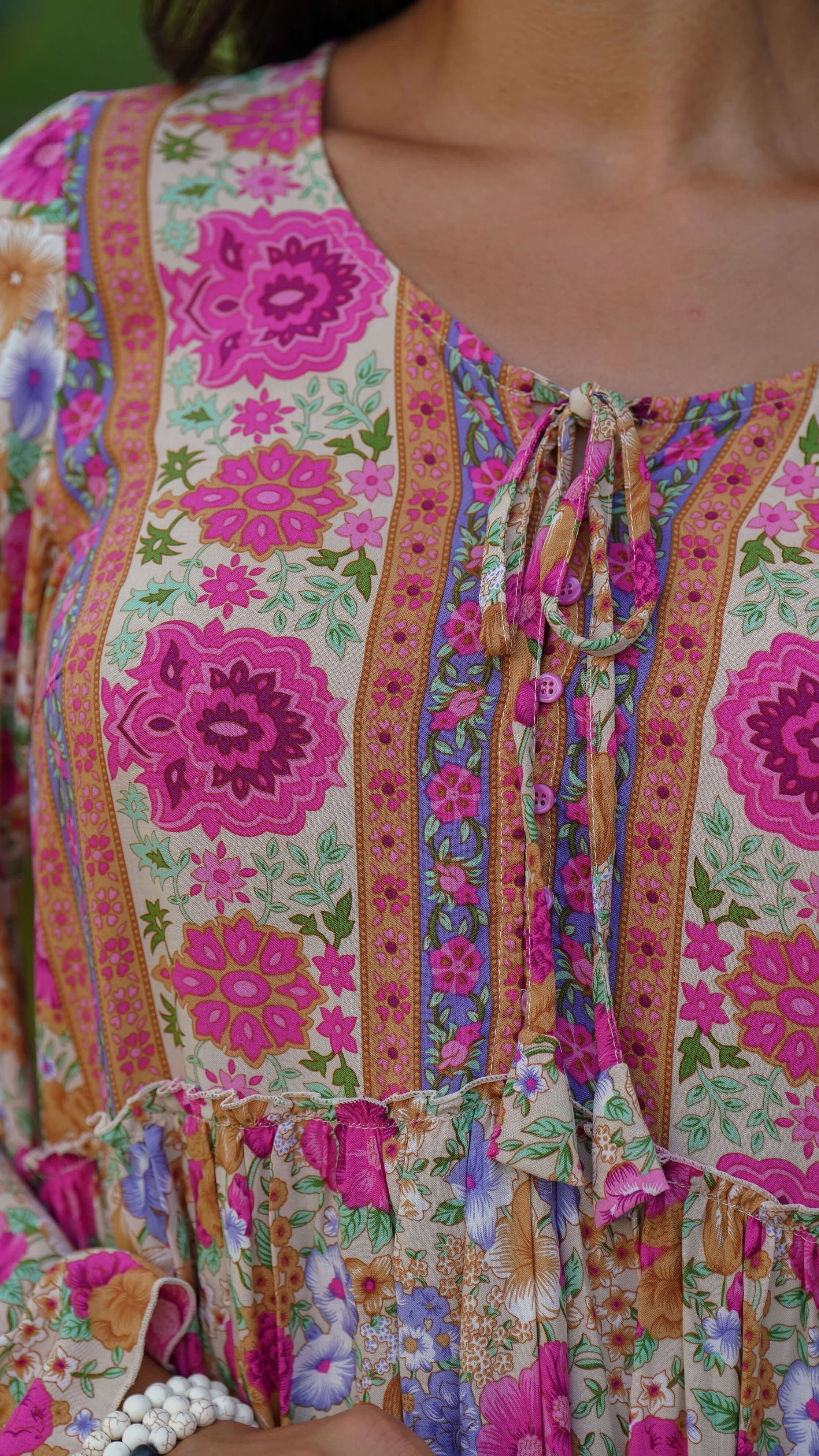 Kort sommerkjole med vide ermer - Peon kjole