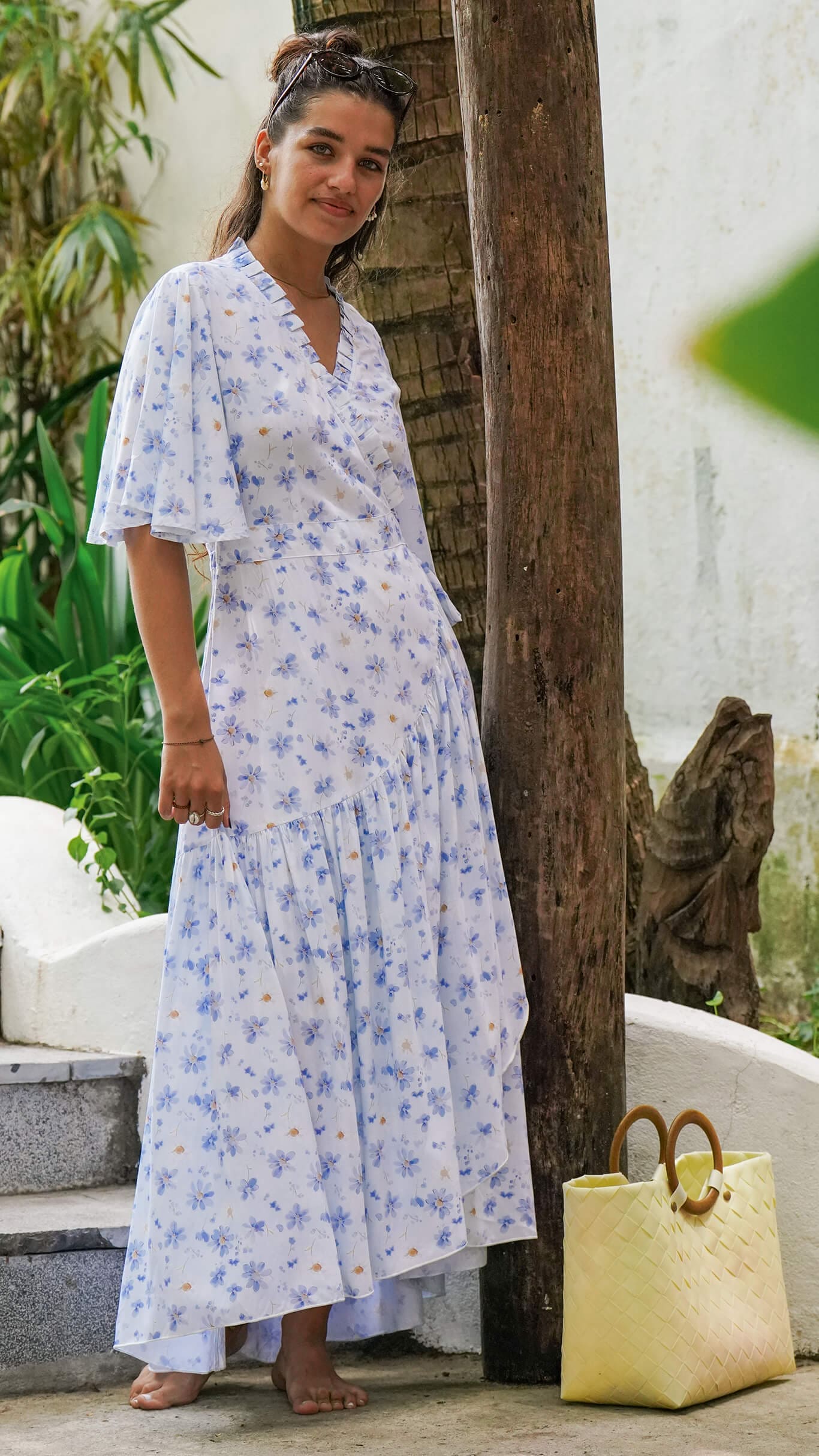 lyseblå hankie og kjole