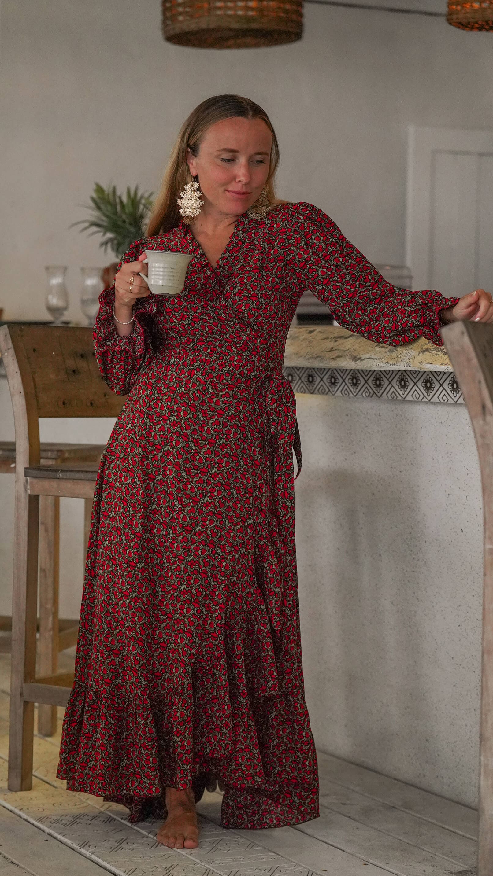 rød og grønn julekjole