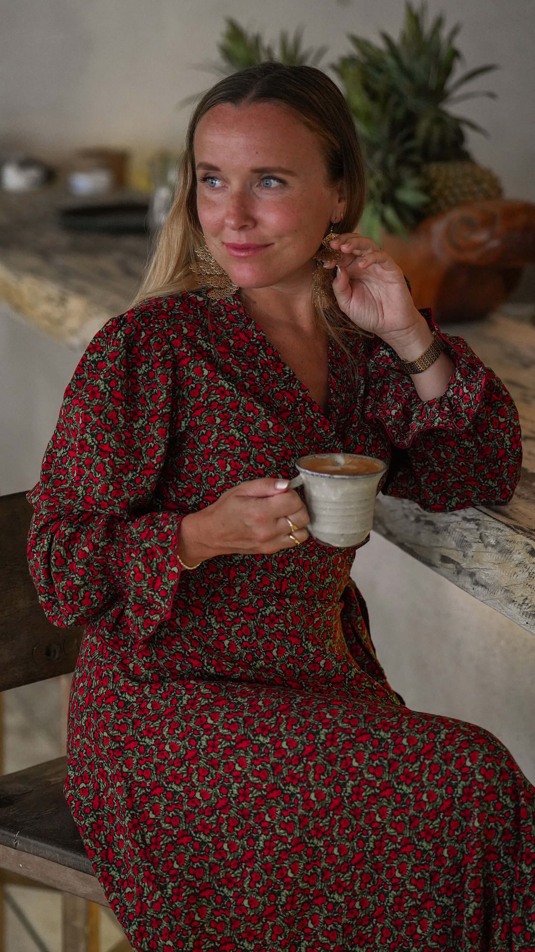 rød og grønn julekjole