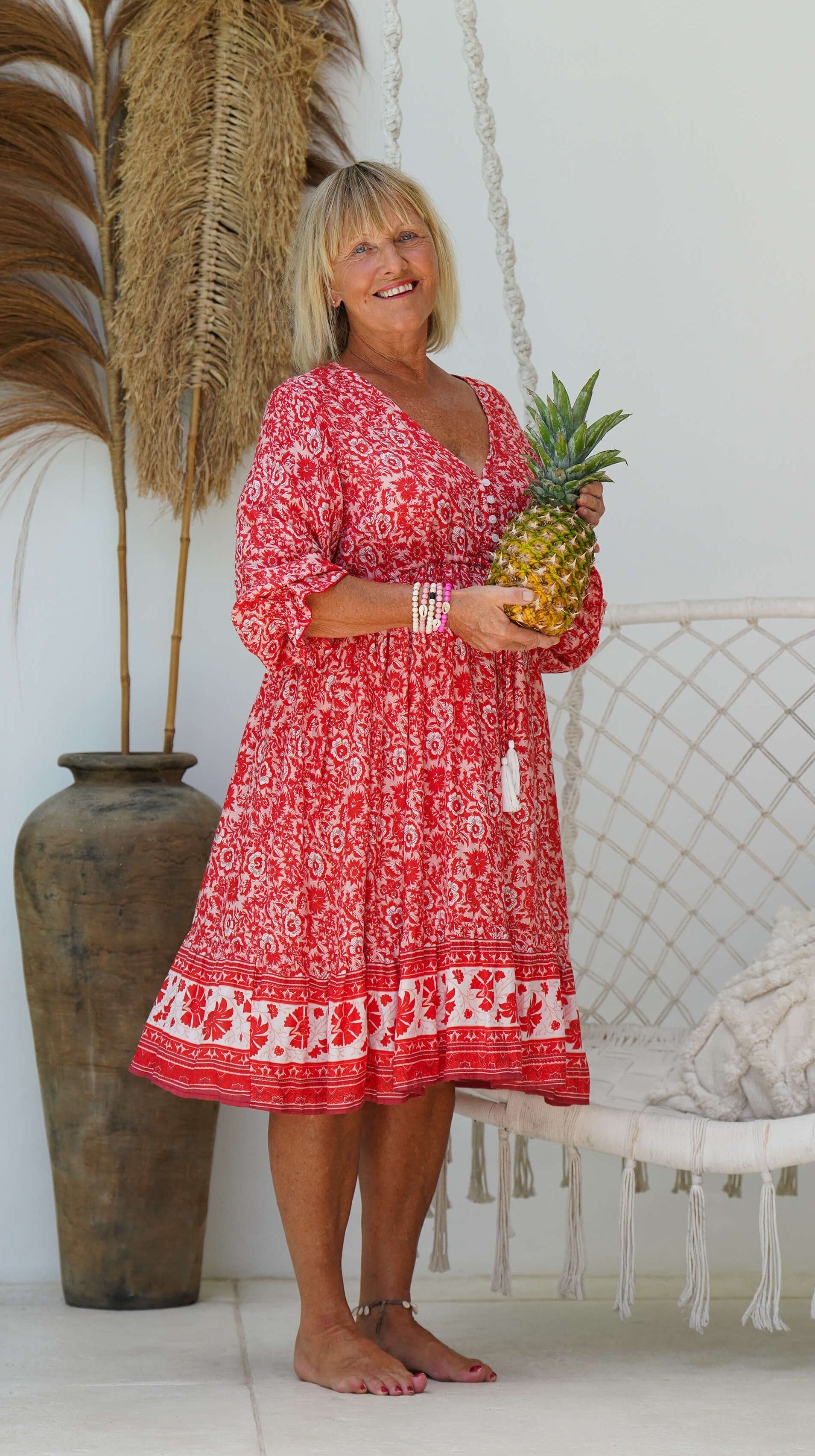 sommerkjole med blomster