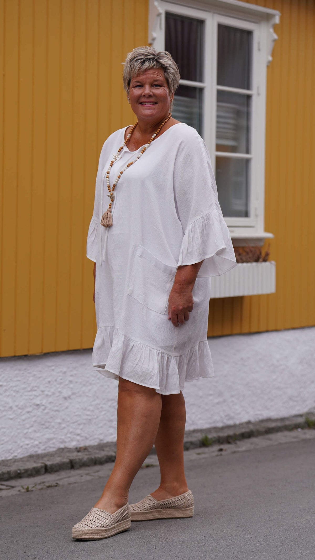 hvit kaftan