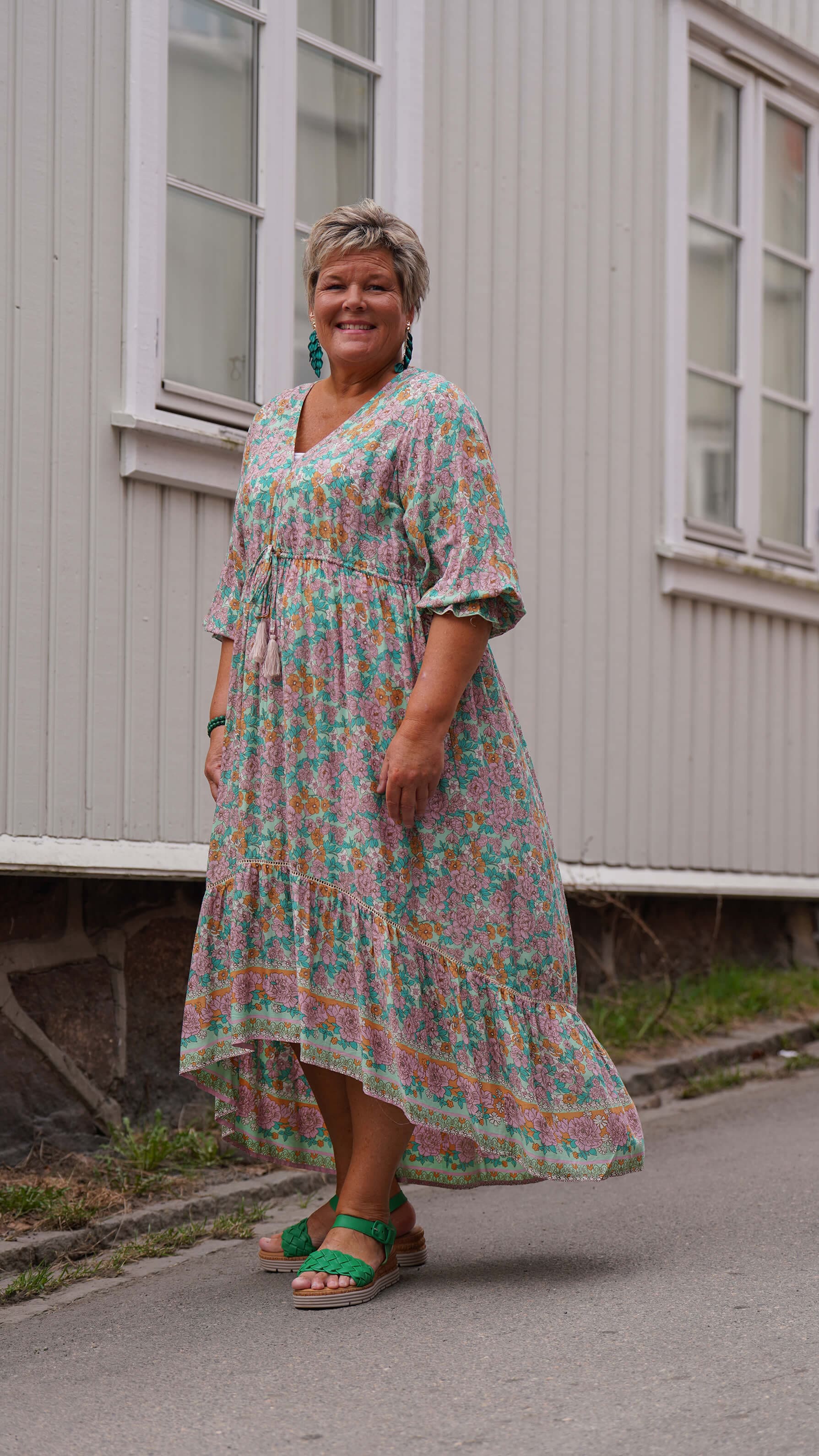 grønn sommerkjole
