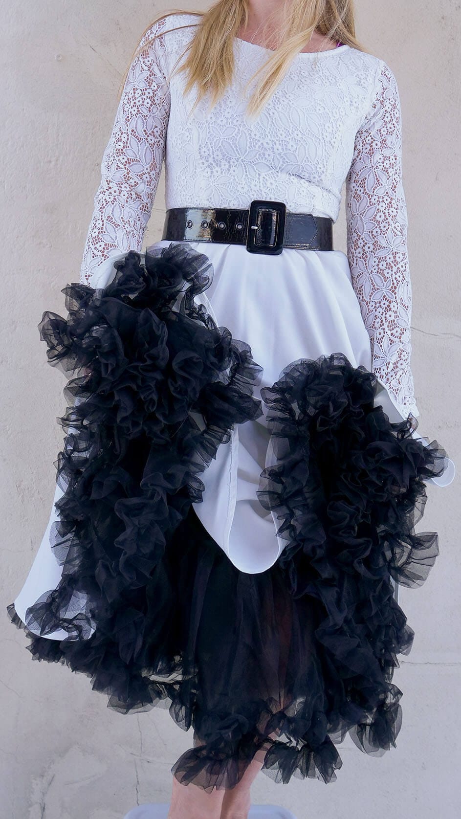 svart underskjørt - tyllskjørt