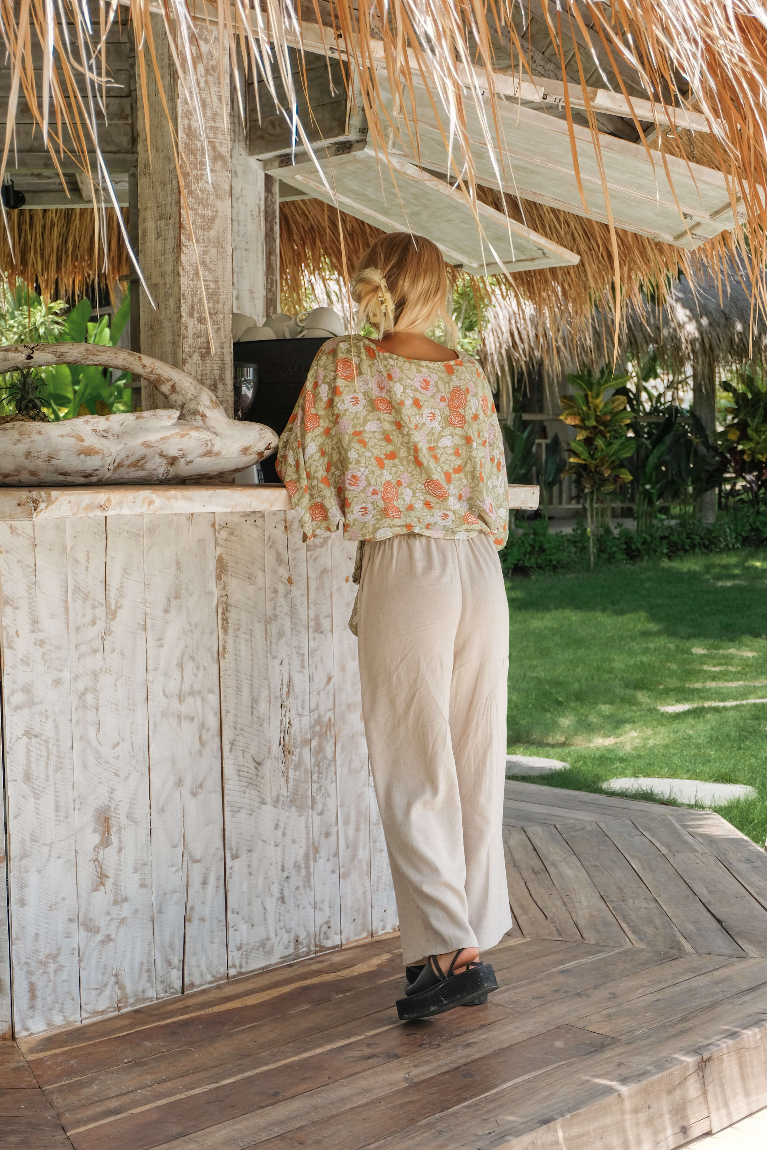 avslappet bukse kremfarget - revebjelle bukse