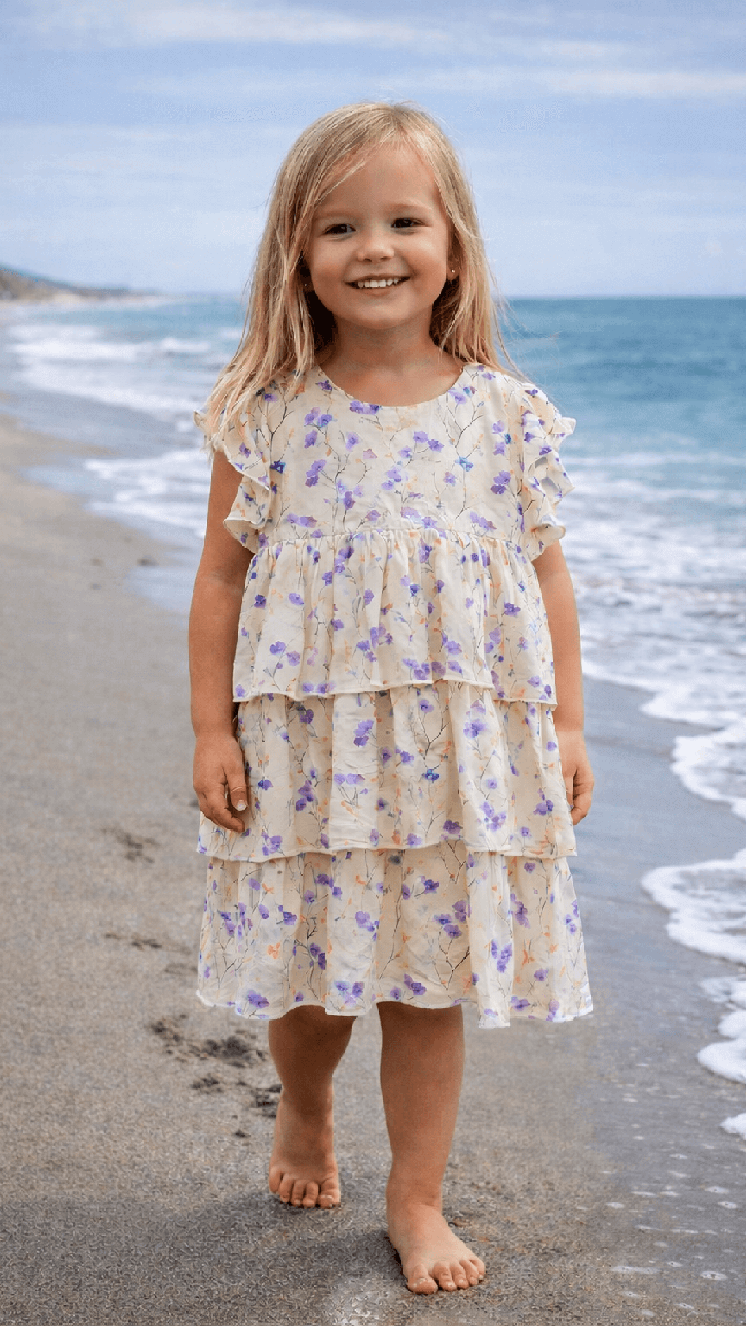 Lys gul sommerkjole til barn og baby - Vortemelk barnekjole