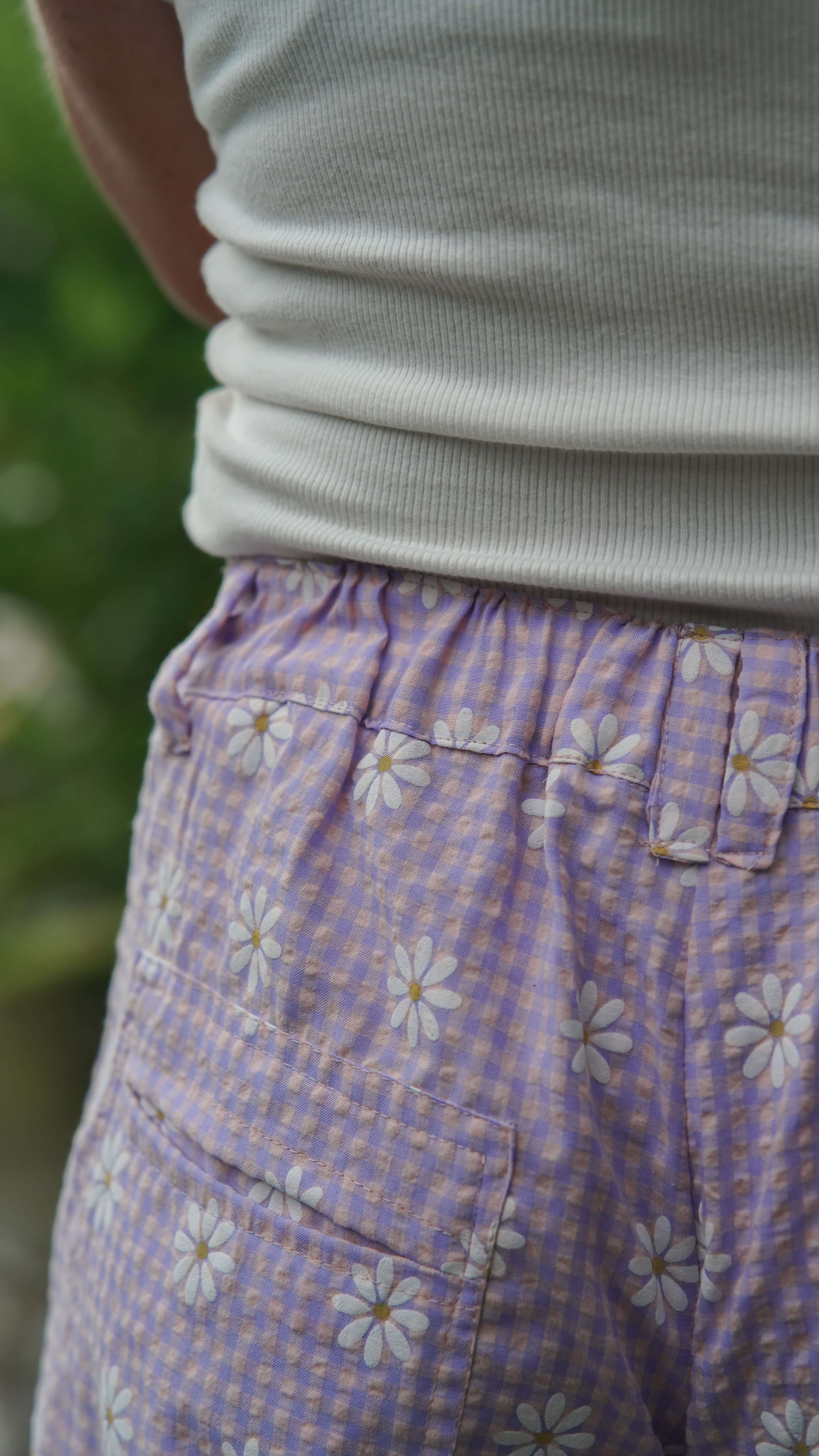 Lilla korte shorts