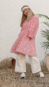 tunika med lommer - storkenebb bluse kjole