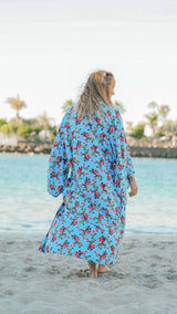 Turkis fotsid kimono