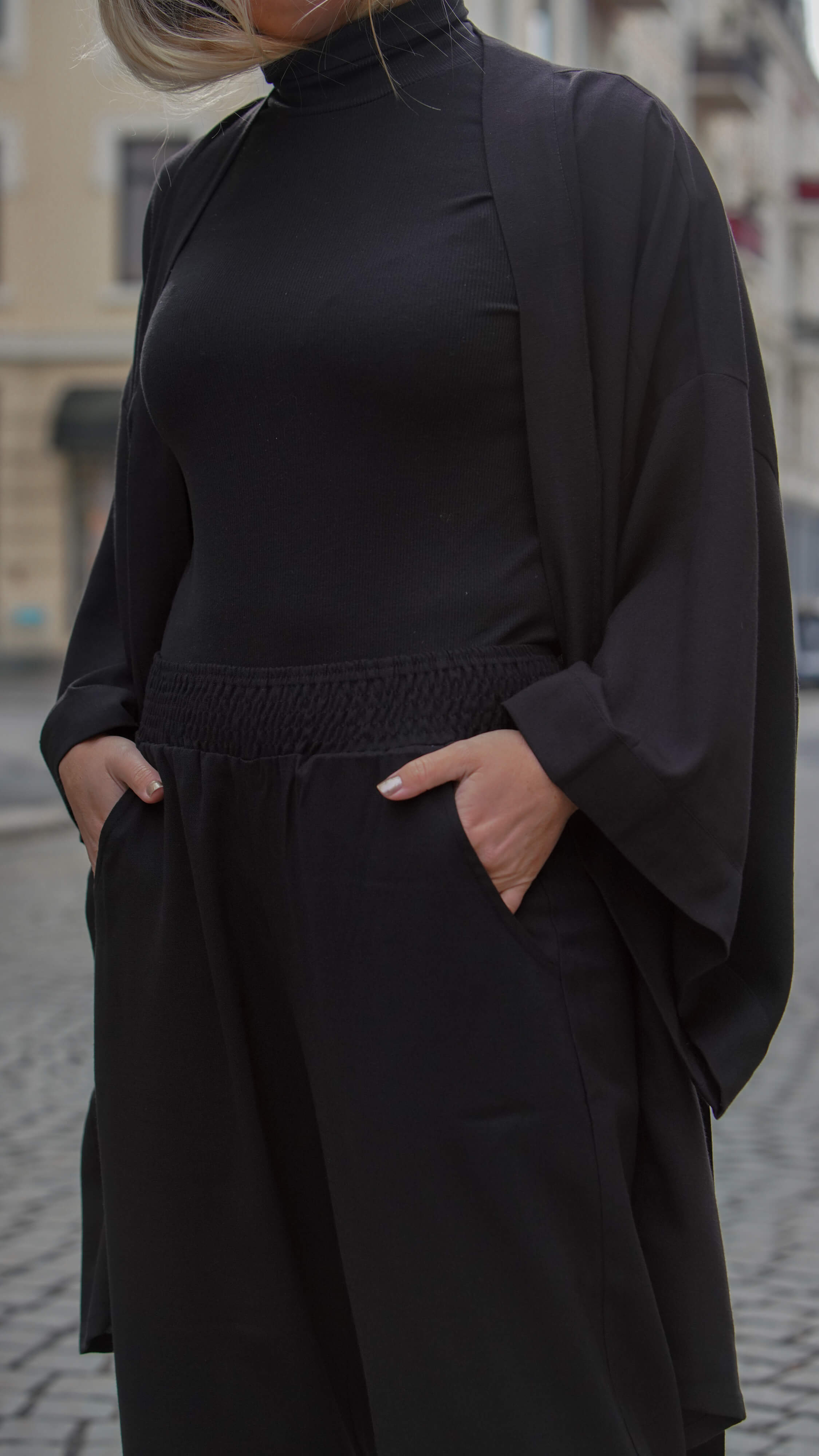 svart avslappet linbukse - soleie bukse