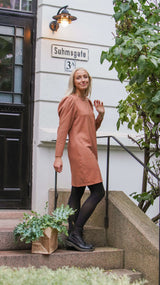 enkel linkjole terracotta - gullris kjole